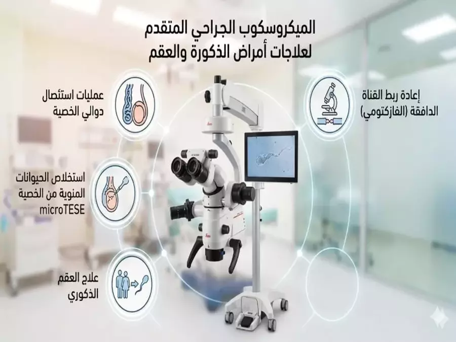 أهمية الميكروسكوب الجراحي للعقم عند الرجال
